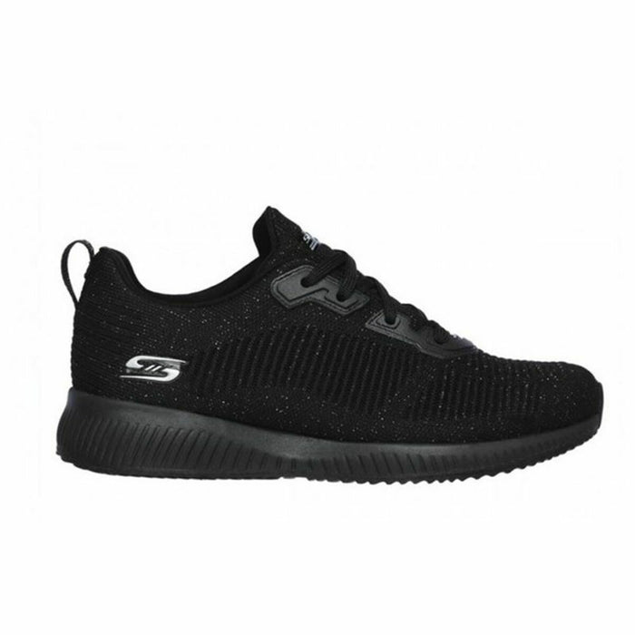 Zapatillas Deportivas Mujer Skechers Bobs Squad Total Glam Negro