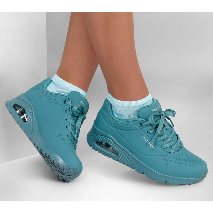Walking Shoes for Women Skechers UNO STAND 73690 SLT Blue