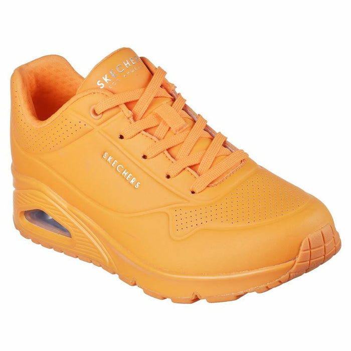 Zapatillas Deportivas Mujer Skechers Uno - Night Shades Naranja