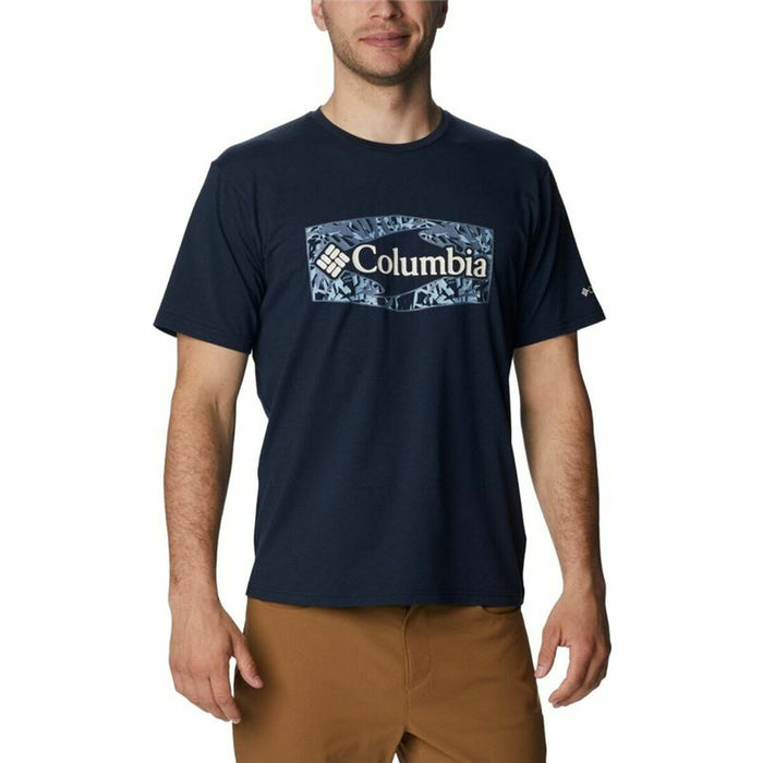 Maglia a Maniche Corte Uomo Columbia Sun Trek™ Graphic  Azzurro