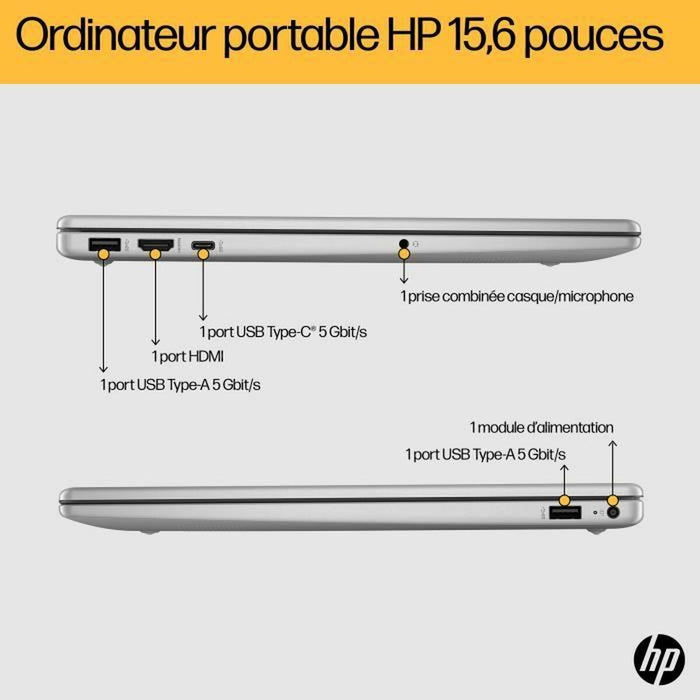 Notebook HP FC0071NF ryzen 5-7520u 16 GB RAM 15,6" 512 GB Azerty Francés