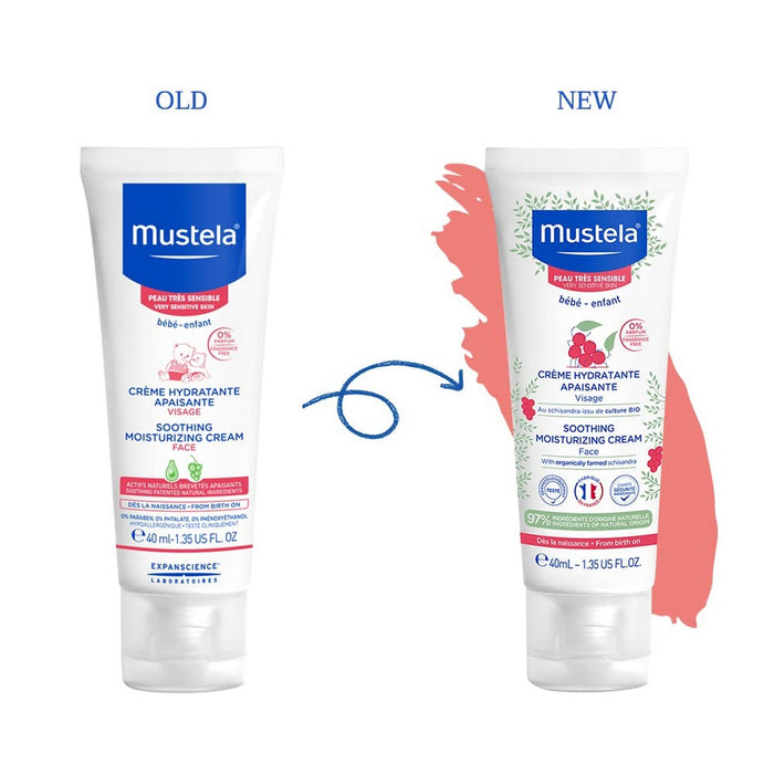 Crema Viso Idratante per Neonati Mustela 40 ml