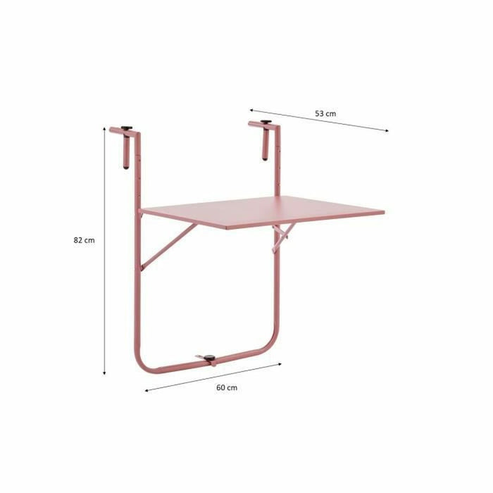 Tavolo Pieghevole 60 x 78 x 86-101 cm Acciaio