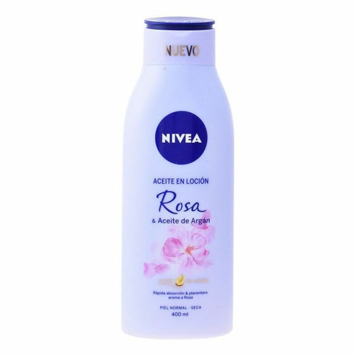 Aceite en Locion Rosa y Argán Nivea (400 ml)