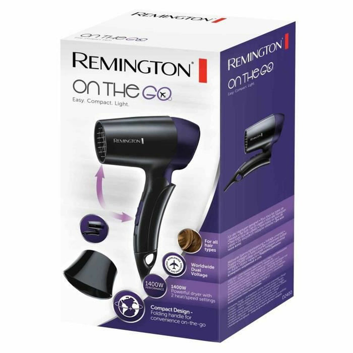 Secador de Pelo Remington D2400 Negro/Plateado 1400 W
