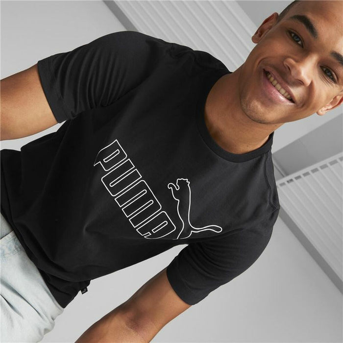 Camiseta de Manga Corta Hombre Puma Essentials Elevated Negro