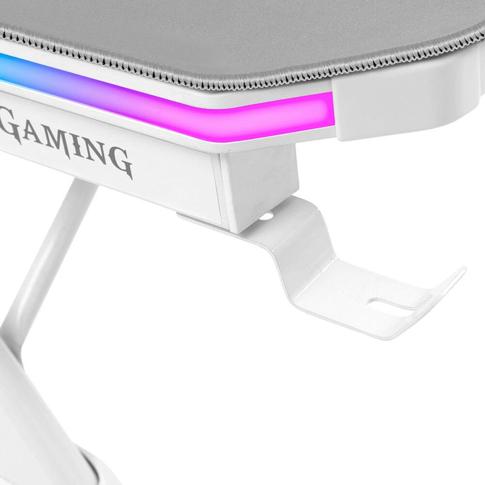 Table Mars Gaming MGDXLRGBW LED RGB White Steel 160 x 60 cm
