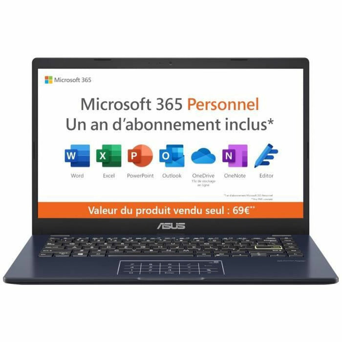 Notebook Asus VIVOBook 14 E410 14" Intel Celeron N4020 4 GB RAM