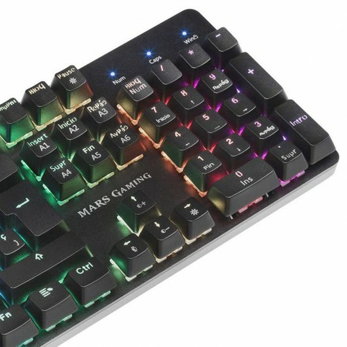Teclado Gaming Tacens MK5BES Azul Negro Qwerty Español