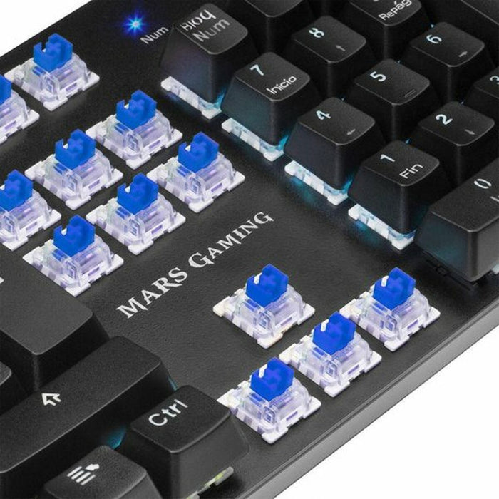 Teclado Gaming Tacens MK5BES Azul Negro Qwerty Español