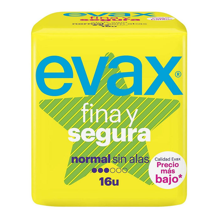 Assorbenti Normali senza Ali Evax (16 uds)