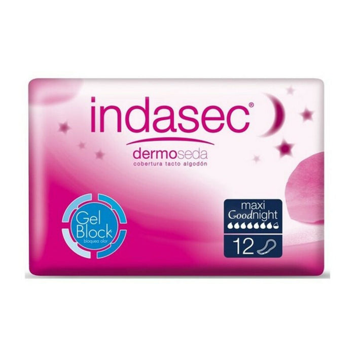 Incontinence Sanitary Pad Dermoseda Good Night maxi Indasec Dermoseda Good Night (12 uds) (12 Units)