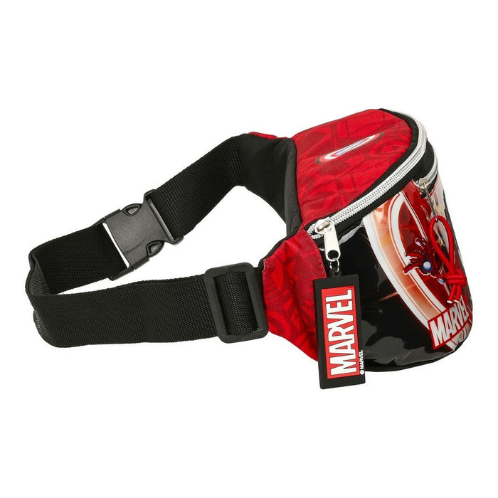 Riñonera The Avengers Infinity Rojo Negro (23 x 12 x 9 cm)