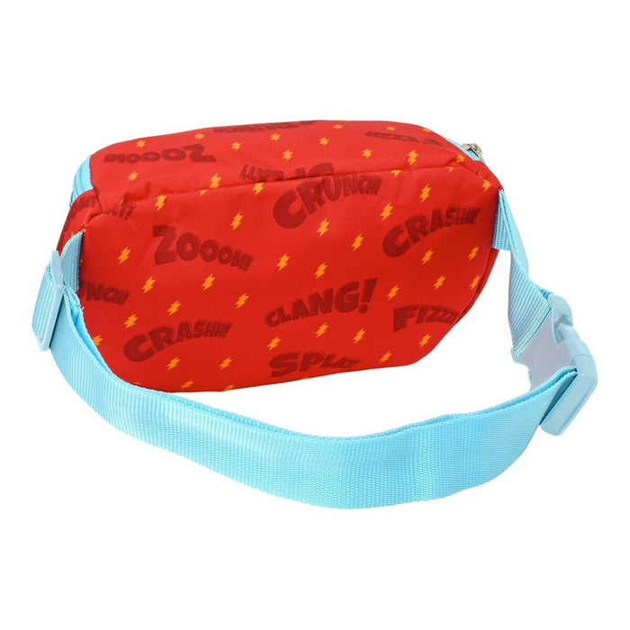 Riñonera SuperThings Kazoom Kids Rojo Azul claro (23 x 14 x 9 cm)