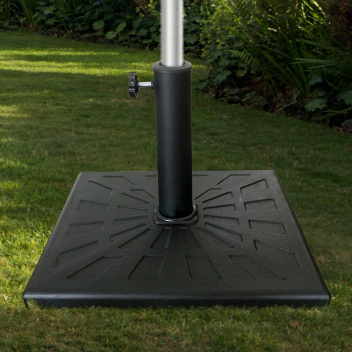 Base per Ombrellone Aktive 51 x 7 x 51 cm Nero Plastica