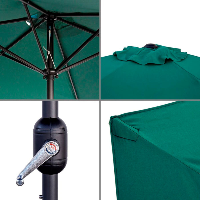 Sombrilla Monty Aluminio Verde 270 cm