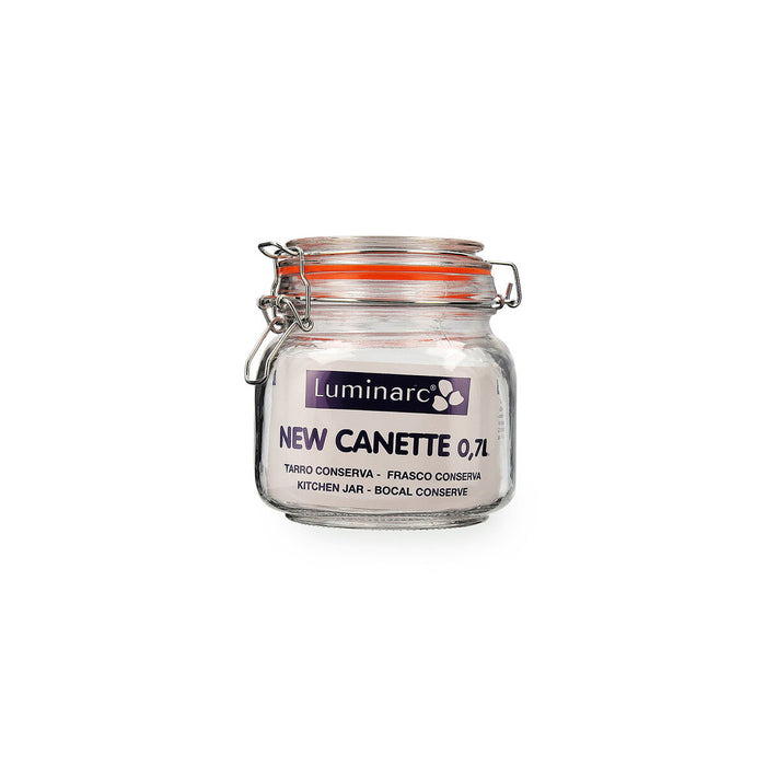 Glass Jar Quid New Canette Transparent Glass (0,7L) (Pack 6x)