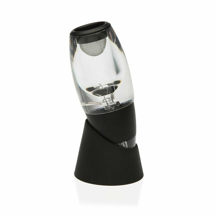 Aireador de Vino Versa Negro Transparente Plástico