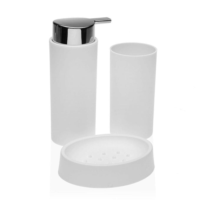 Set da Bagno Versa Bianco polipropilene (6,5 x 16 x 6,5 cm)