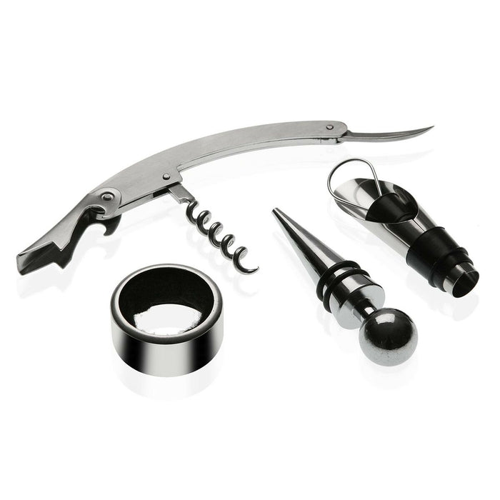 Set di Accessori per il Vino Versa Libro Legno 4 x 22 x 16,5 cm