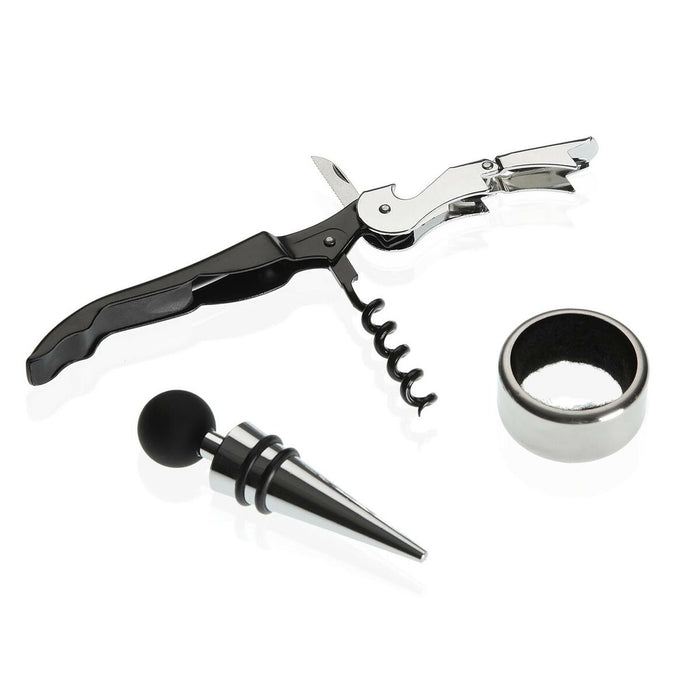 Set di Accessori per il Vino Versa Libro Legno 4 x 22 x 16,5 cm