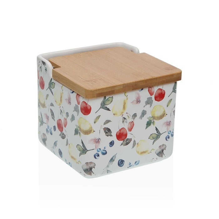 Salero con Tapa Versa Ariel 12,2 x 11,5 x 12,2 cm Cerámica