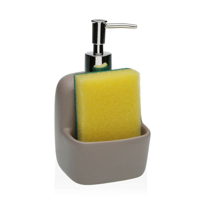 Dispenser di Sapone Versa Grigio Ceramica