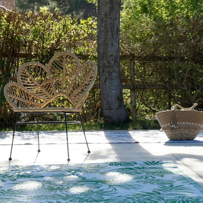 Silla de Jardín DKD Home Decor MB-166560 Negro Natural Marrón claro Metal ratán sintético 76 x 67 x 86 cm