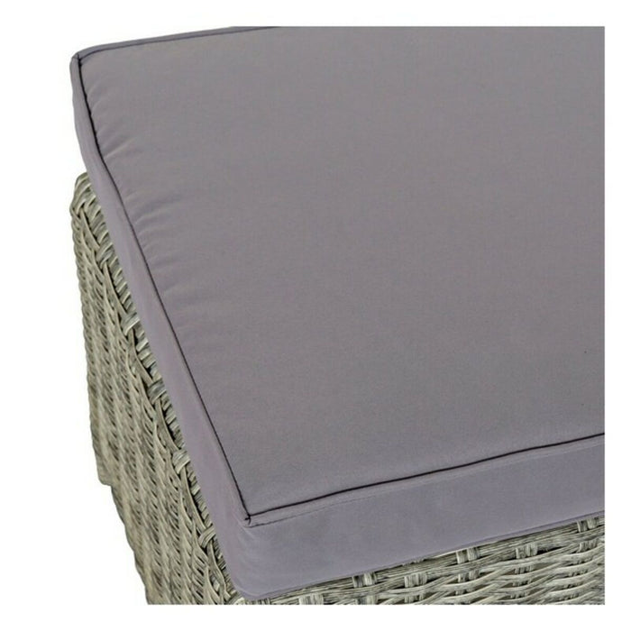 Conjunto de Sofá y Mesa DKD Home Decor MB-166669 Exterior Cristal Poliéster ratán sintético Acero (267 x 204 x 90 cm) (4 pcs)