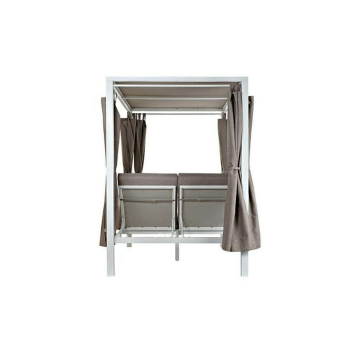 Cama para Jardín DKD Home Decor Poliéster Aluminio (208 x 188 x 205 cm)
