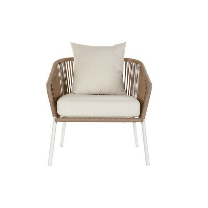 Conjunto de Sofá y Mesa DKD Home Decor MB-179038 Jardín Beige Metal Aluminio Cuerda 151,5 x 72 x 70 cm (4 pcs)