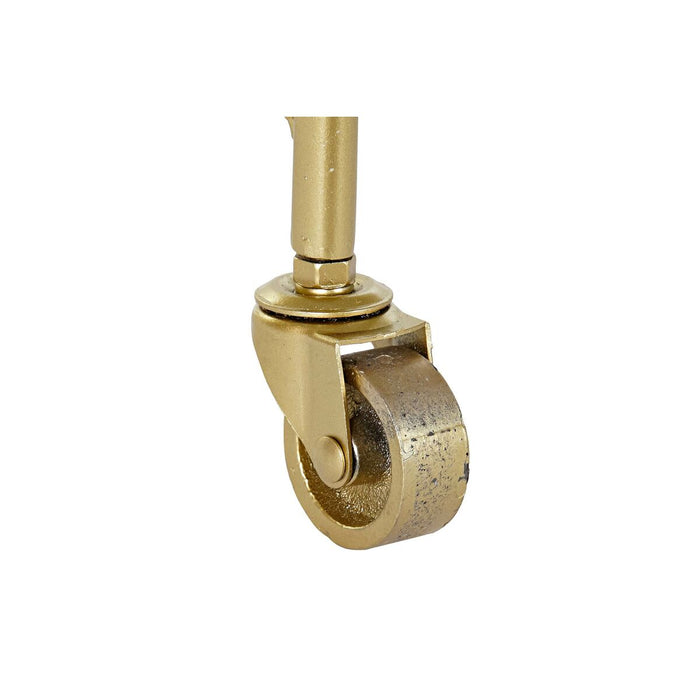 Mueble Camarera DKD Home Decor Cristal Dorado Metal (69 x 45,5 x 76 cm)