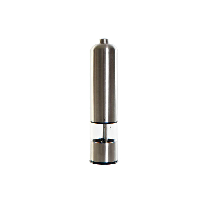 Salero-Pimentero DKD Home Decor Plateado Acero Inoxidable Cristal 5,2 x 5,2 x 23 cm