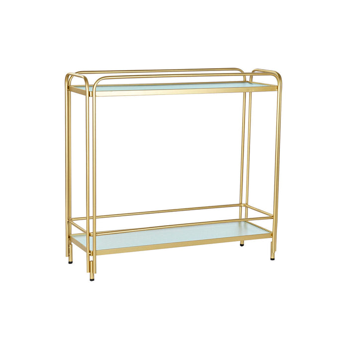 Mueble Camarera DKD Home Decor 80 x 28 x 81 cm Cristal Dorado Metal
