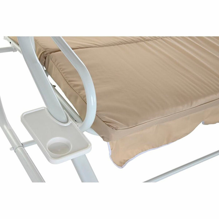 Panca DKD Home Decor Beige Altalena Poliestere Acciaio (210 x 120 x 164 cm)