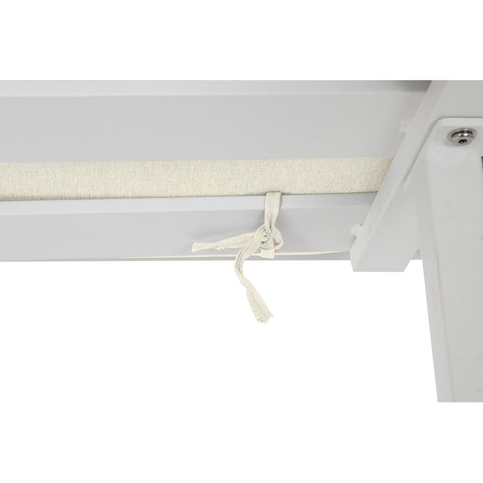 Sofá de Jardín DKD Home Decor Blanco Aluminio Cristal 86 cm 212 x 212 x 86 cm  