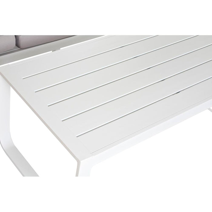 Sofá de Jardín DKD Home Decor Gris Aluminio 78 cm 184 x 72 x 78 cm  