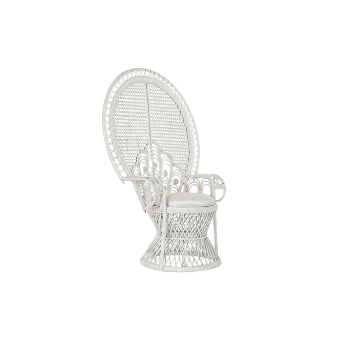 Sedia da giardino DKD Home Decor 96 x 66 x 145 cm 96 x 66 x 140 cm Metallo Bianco 30 x 40 cm