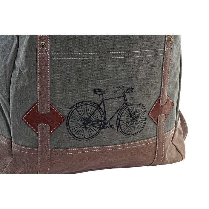 Mochila Casual DKD Home Decor Canvas 44 x 12 x 49 cm Gris Marrón