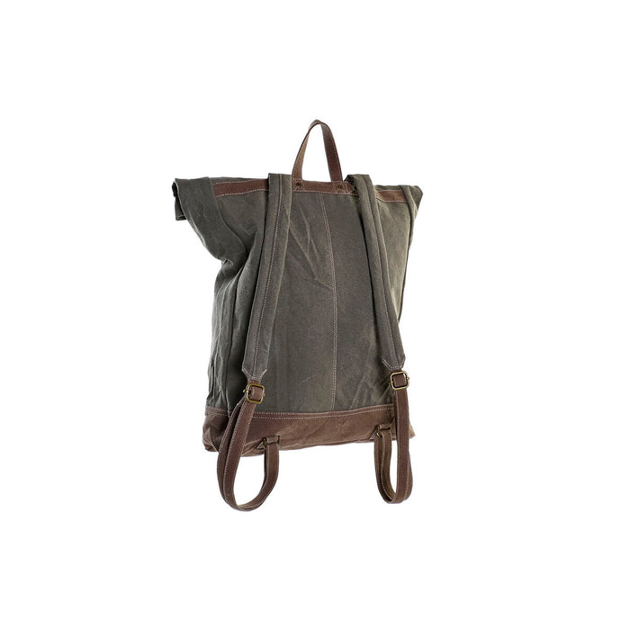 Mochila Casual DKD Home Decor Canvas 44 x 12 x 49 cm Gris Marrón