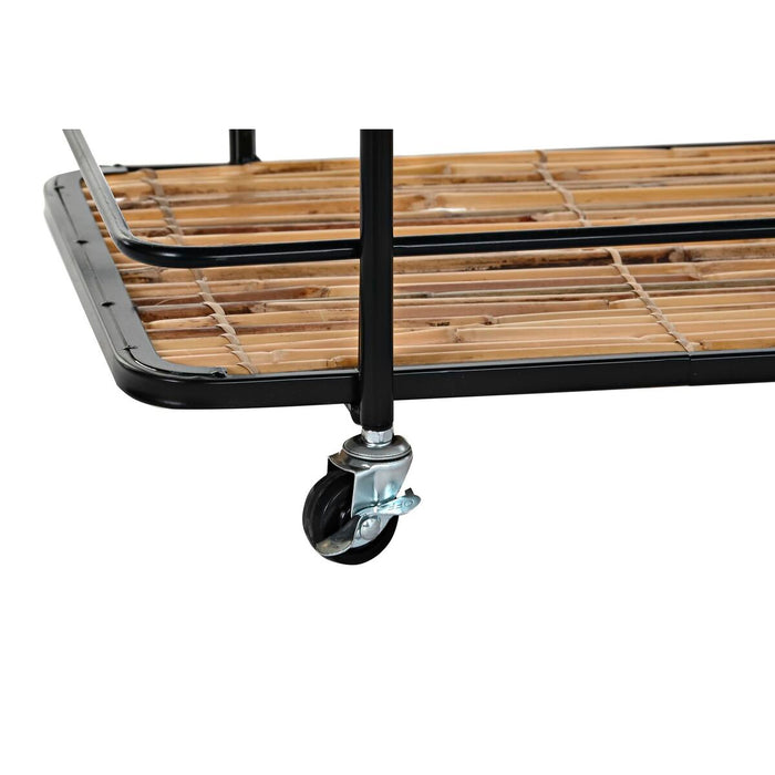 Mueble Camarera DKD Home Decor 68 x 37,5 x 70,5 cm Natural Negro Metal