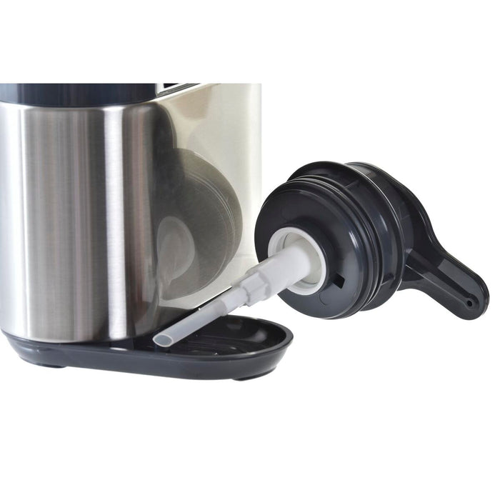 Jabonera DKD Home Decor Cocina Negro Plateado Acero Inoxidable ABS 18 x 13 x 16 cm