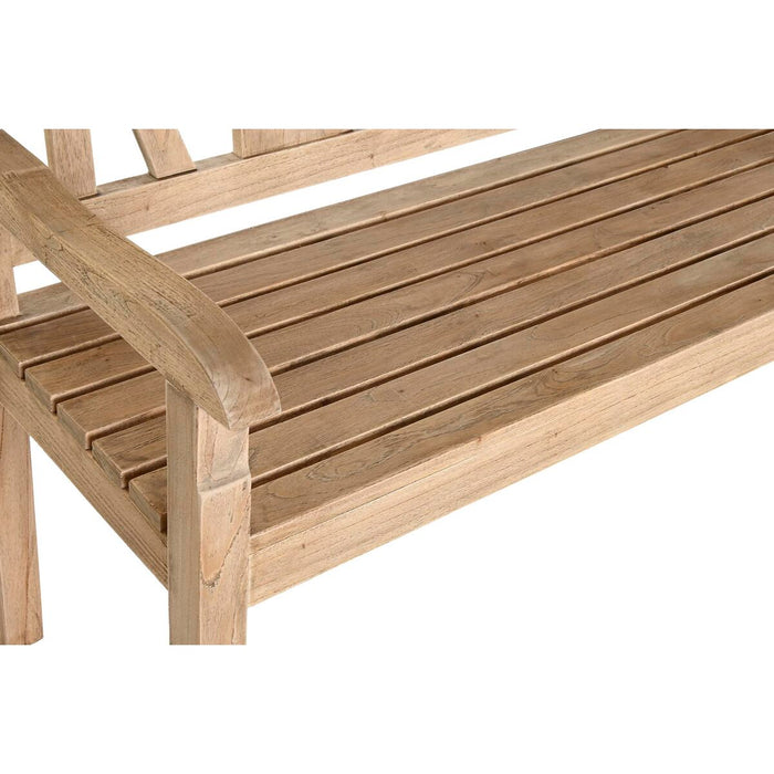 Banco DKD Home Decor Relax 120 x 44 x 87 cm Natural madera de mindi Aluminio