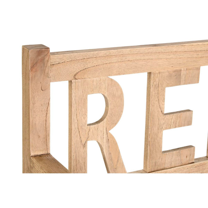 Banco DKD Home Decor Relax 120 x 44 x 87 cm Natural madera de mindi Aluminio