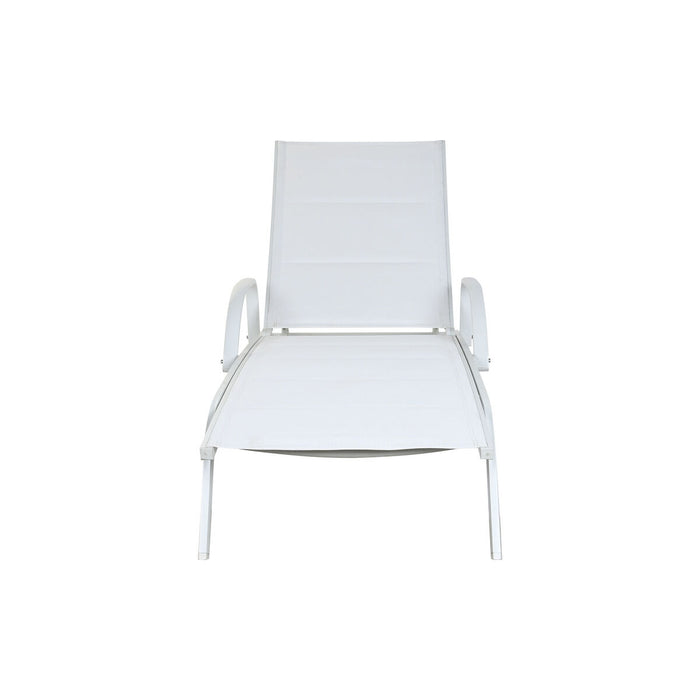 Lettino DKD Home Decor Alluminio Bianco (193 x 70 x 30 cm)