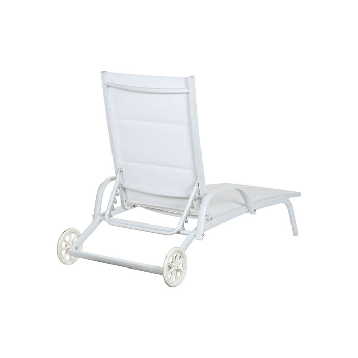 Lettino DKD Home Decor Alluminio Bianco (193 x 70 x 30 cm)