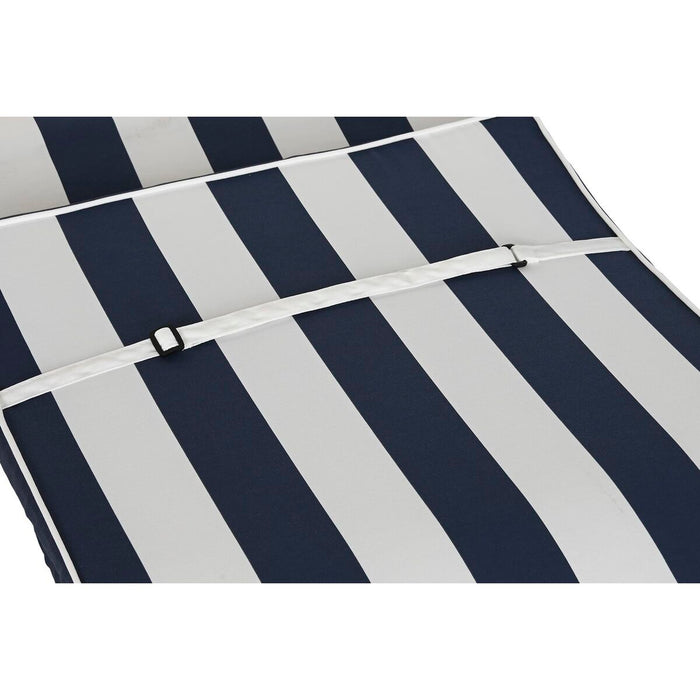 Cuscino DKD Home Decor Amaca 190 x 60 x 5 cm Bianco Blu Marino