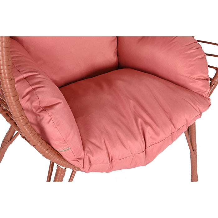 Poltrona da giardino DKD Home Decor 90 x 65 x 151 cm Metallo Terracotta rattan sintetico