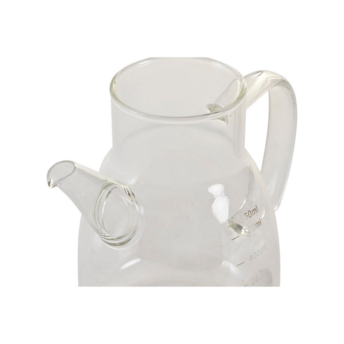 Oliera DKD Home Decor 17 x 10 x 15,5 cm Argentato Acciaio inossidabile 550 ml Vetro Borosilicato