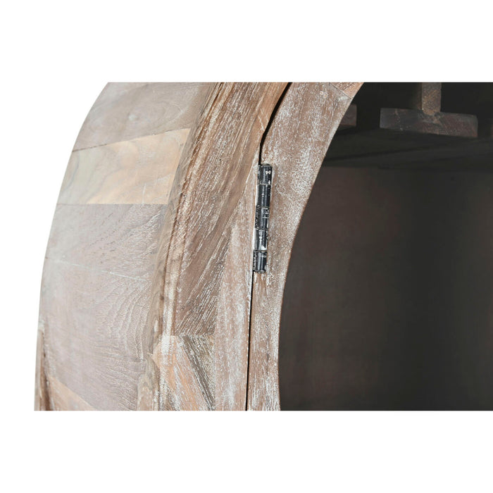 Mobile Aggiuntivo Home ESPRIT Naturale Cristallo Teca Legno Riciclato 75 x 40 x 182 cm